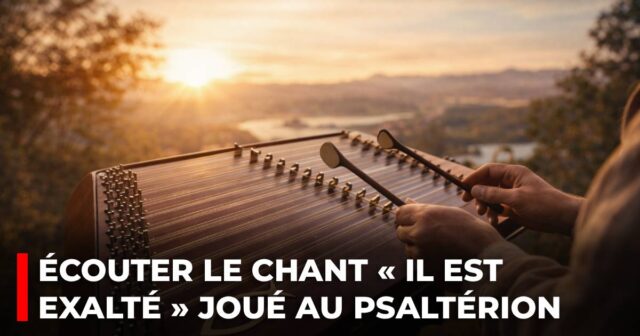 Écouter le chant « Il est exalté » joué au psaltérion